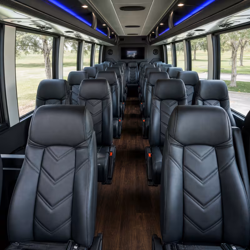 15-35 Passenger Minibus Interior