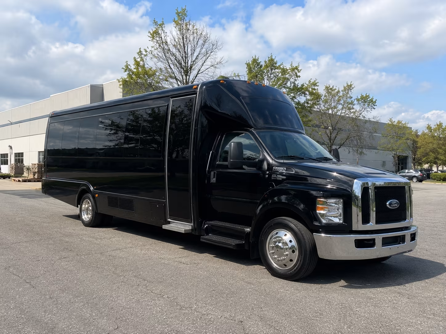 Interior of a party bus rental serving San Diego