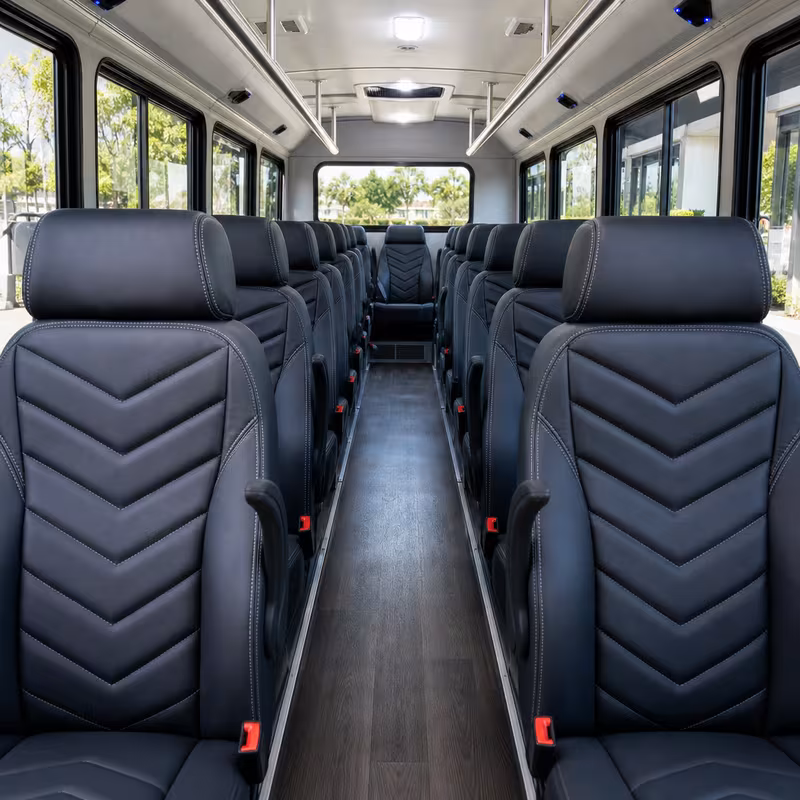 15-35 Passenger Minibus Interior