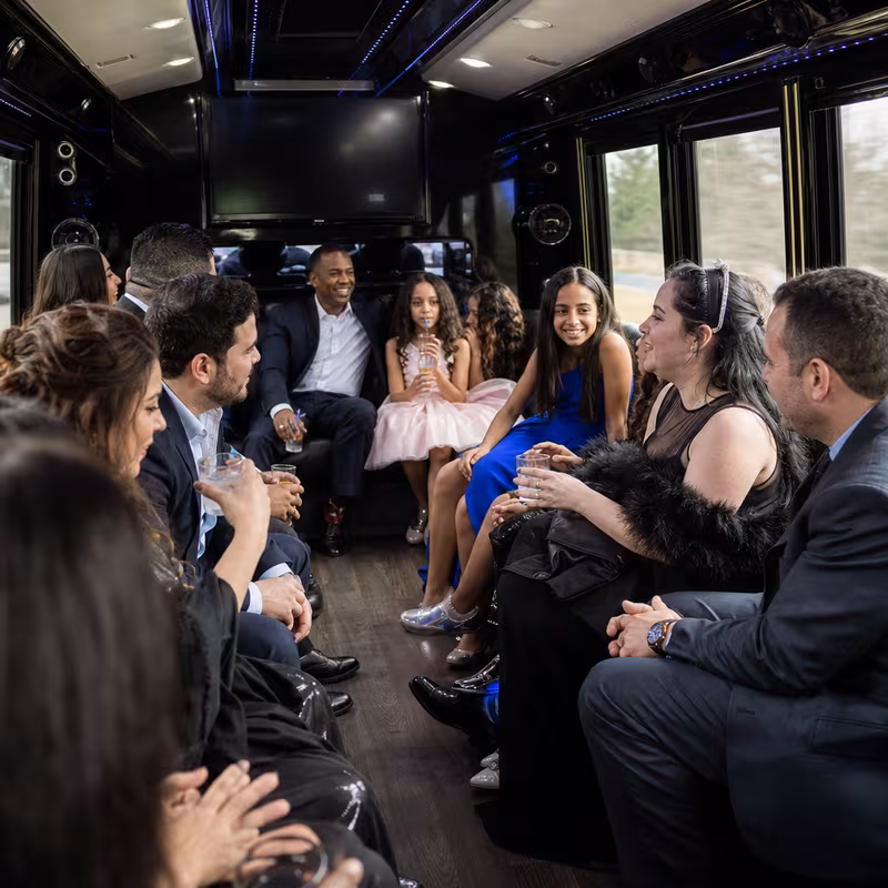 Black Mercedes Sprinter van staged for an San Diego Private Event Transportation group