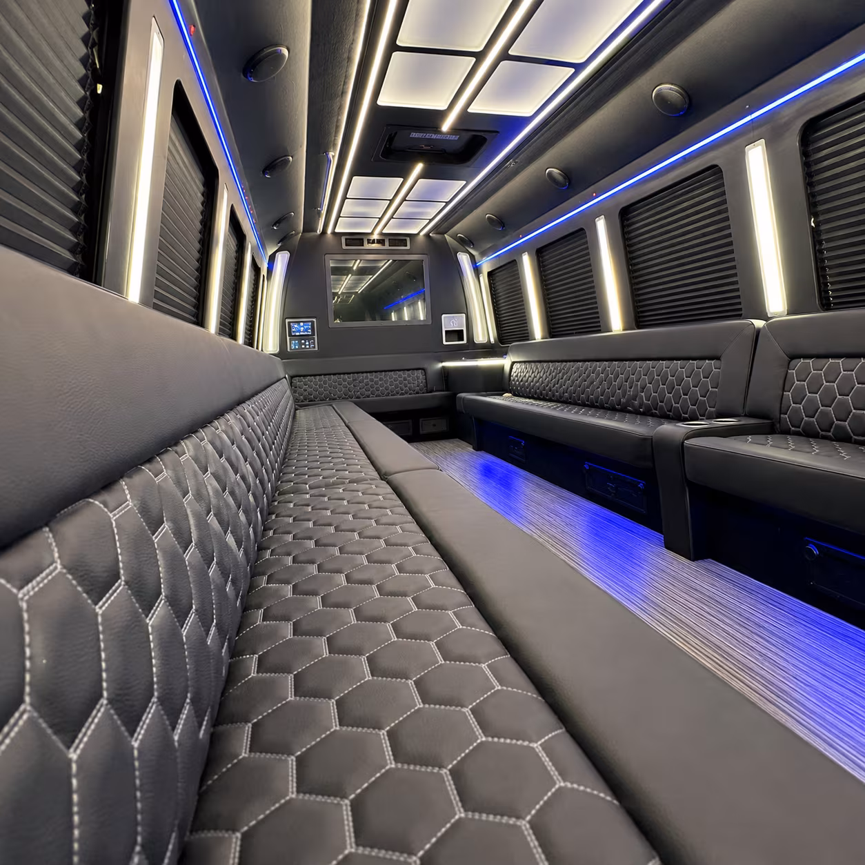 San Diego Bachelor & Bachelorette Transportation party bus interior