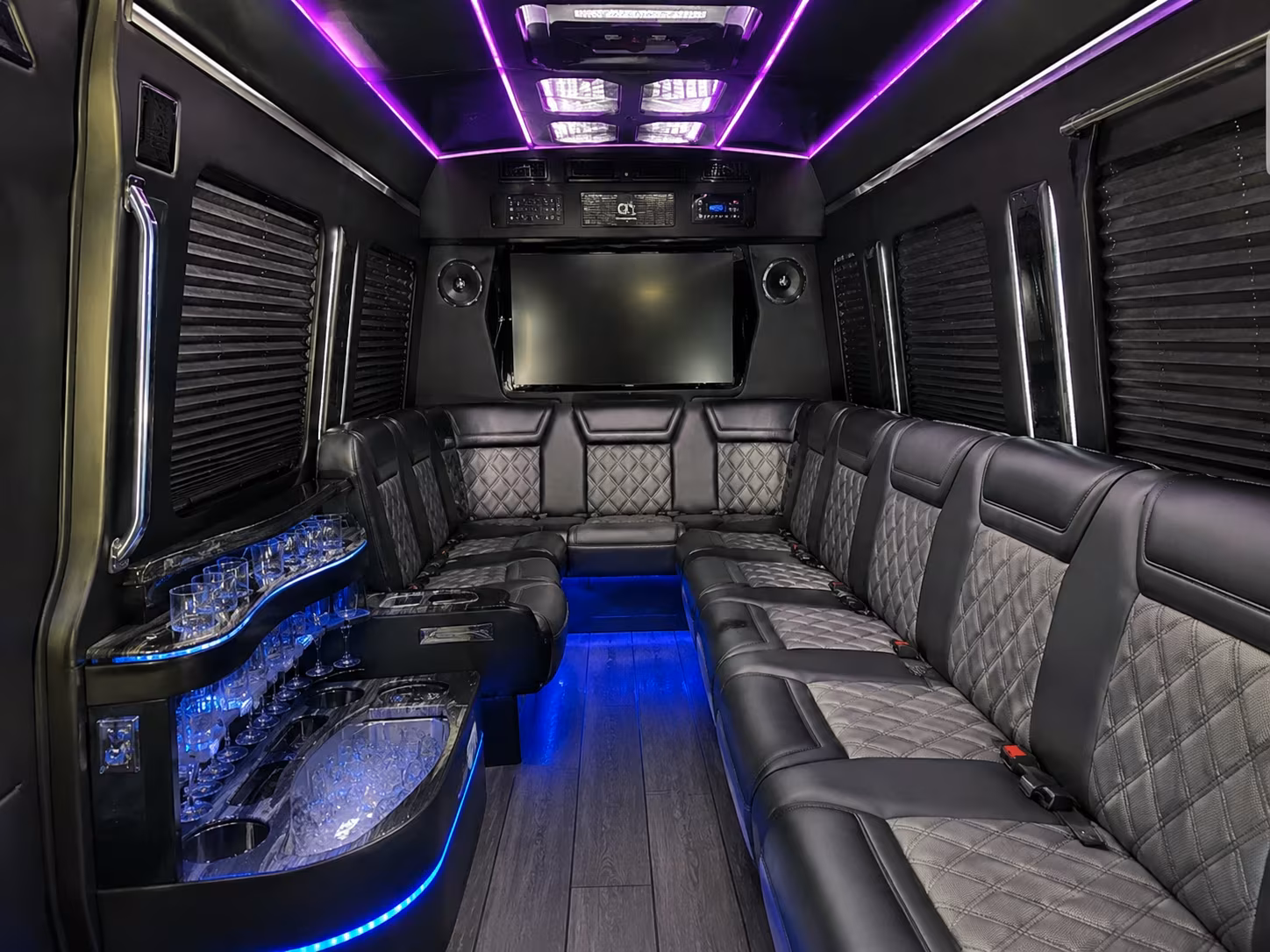 San Diego Corporate Transportation party bus exterior