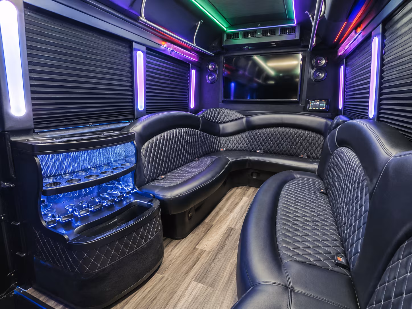 San Diego Private Event Transportation party bus exterior