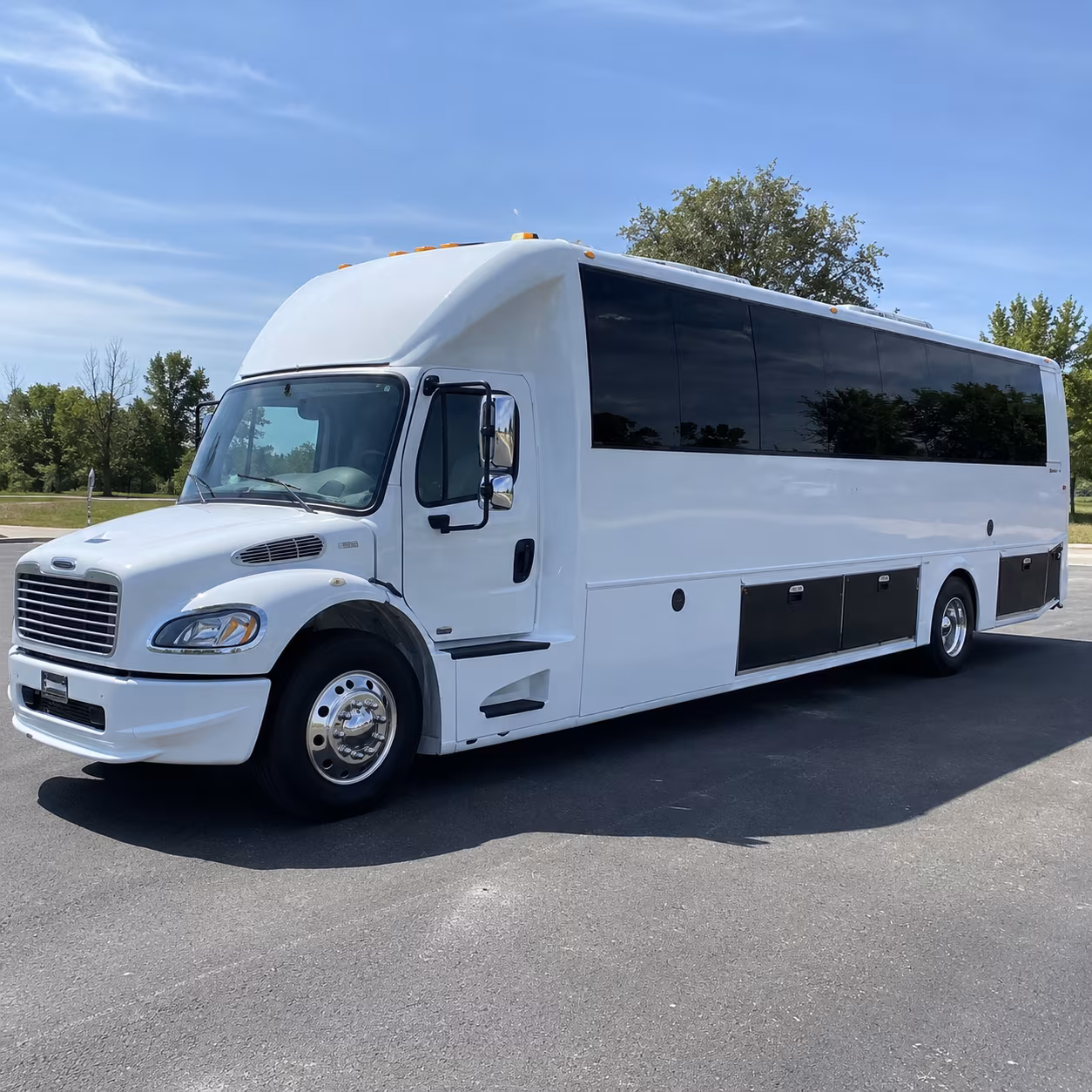 San Diego Private Event Transportation party bus exterior