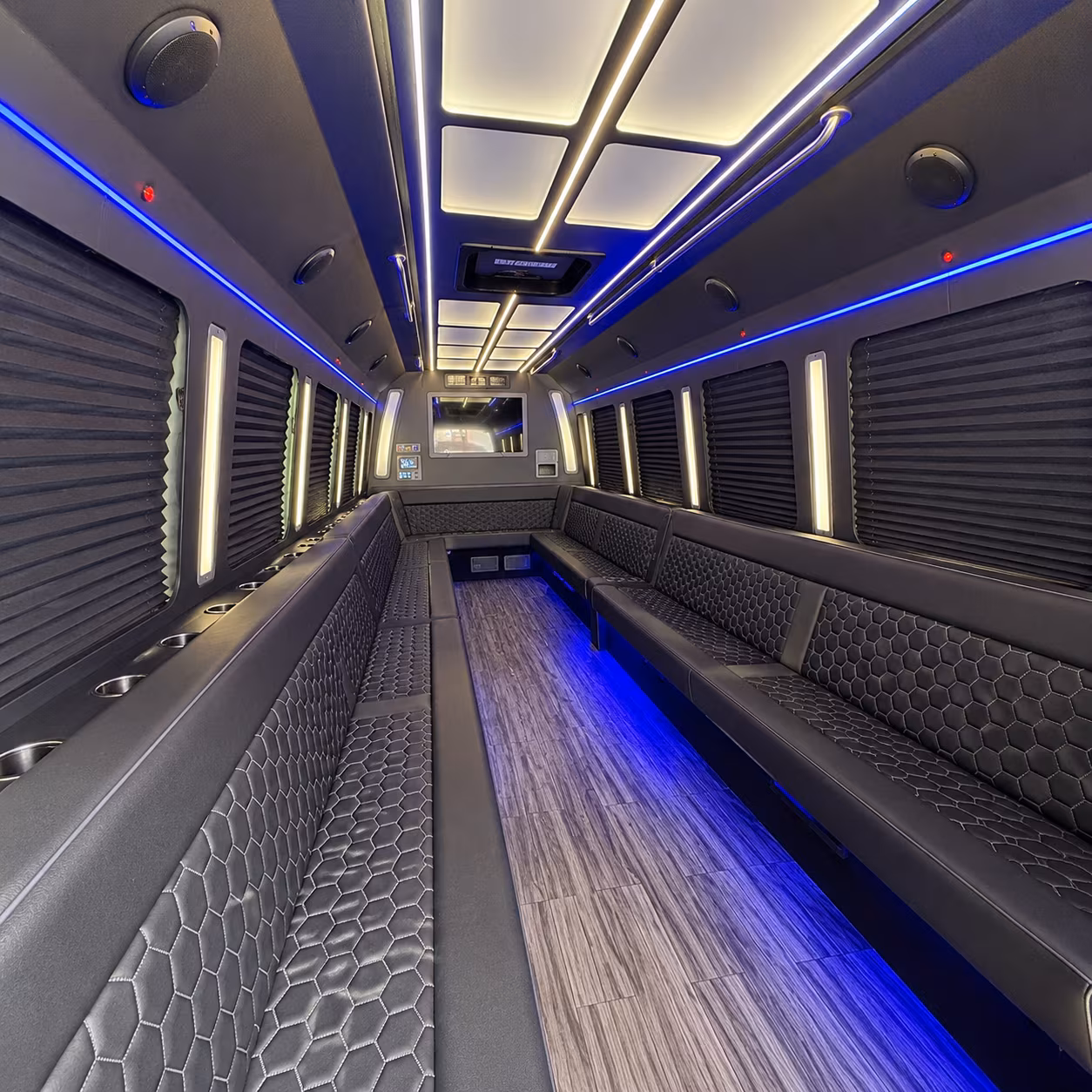 San Diego Prom & Homecoming Transportation party bus exterior