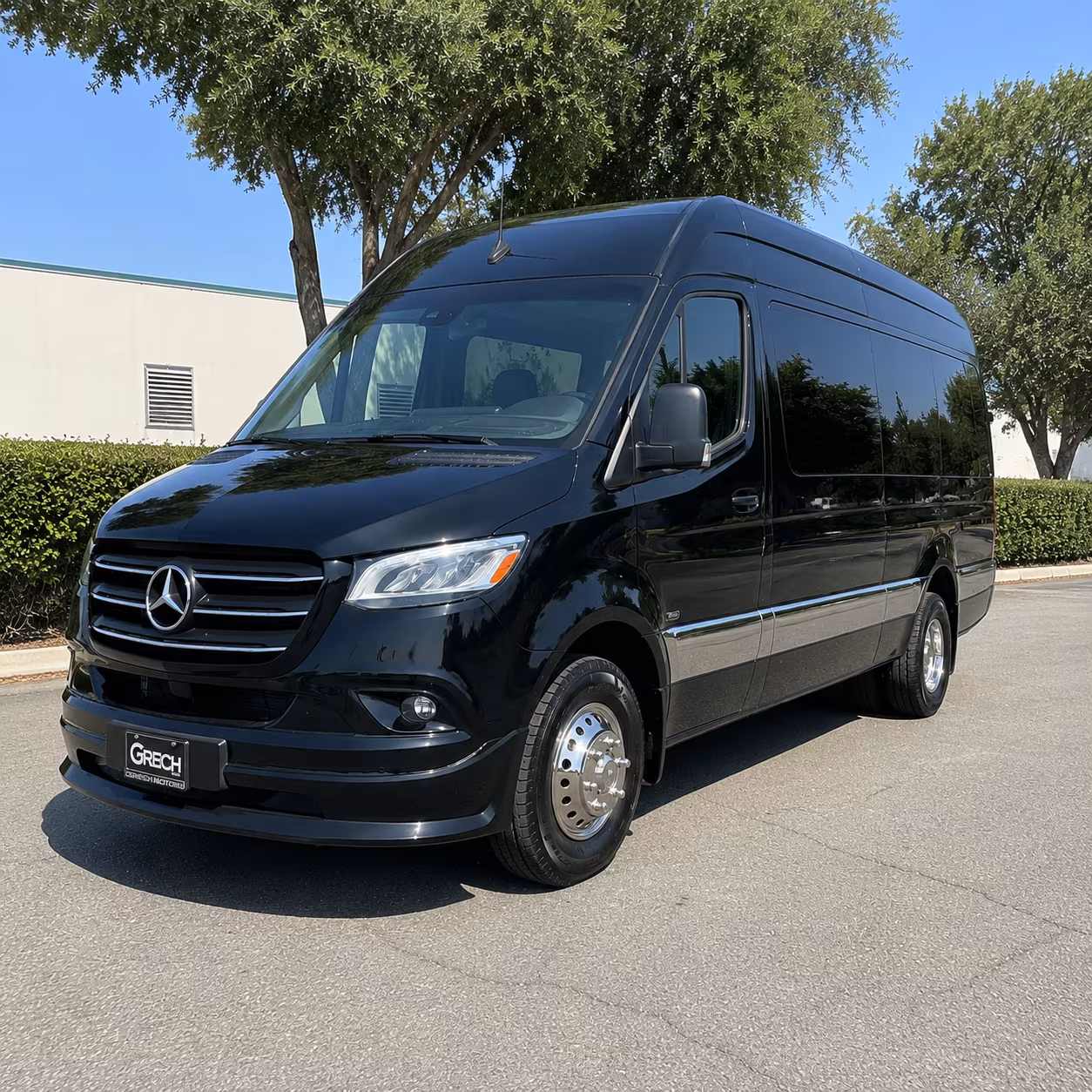 San Diego School Event Transportation party bus exterior