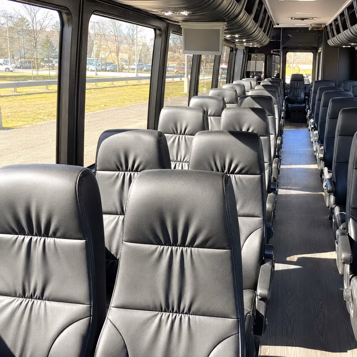 San Diego School Event Transportation party bus interior