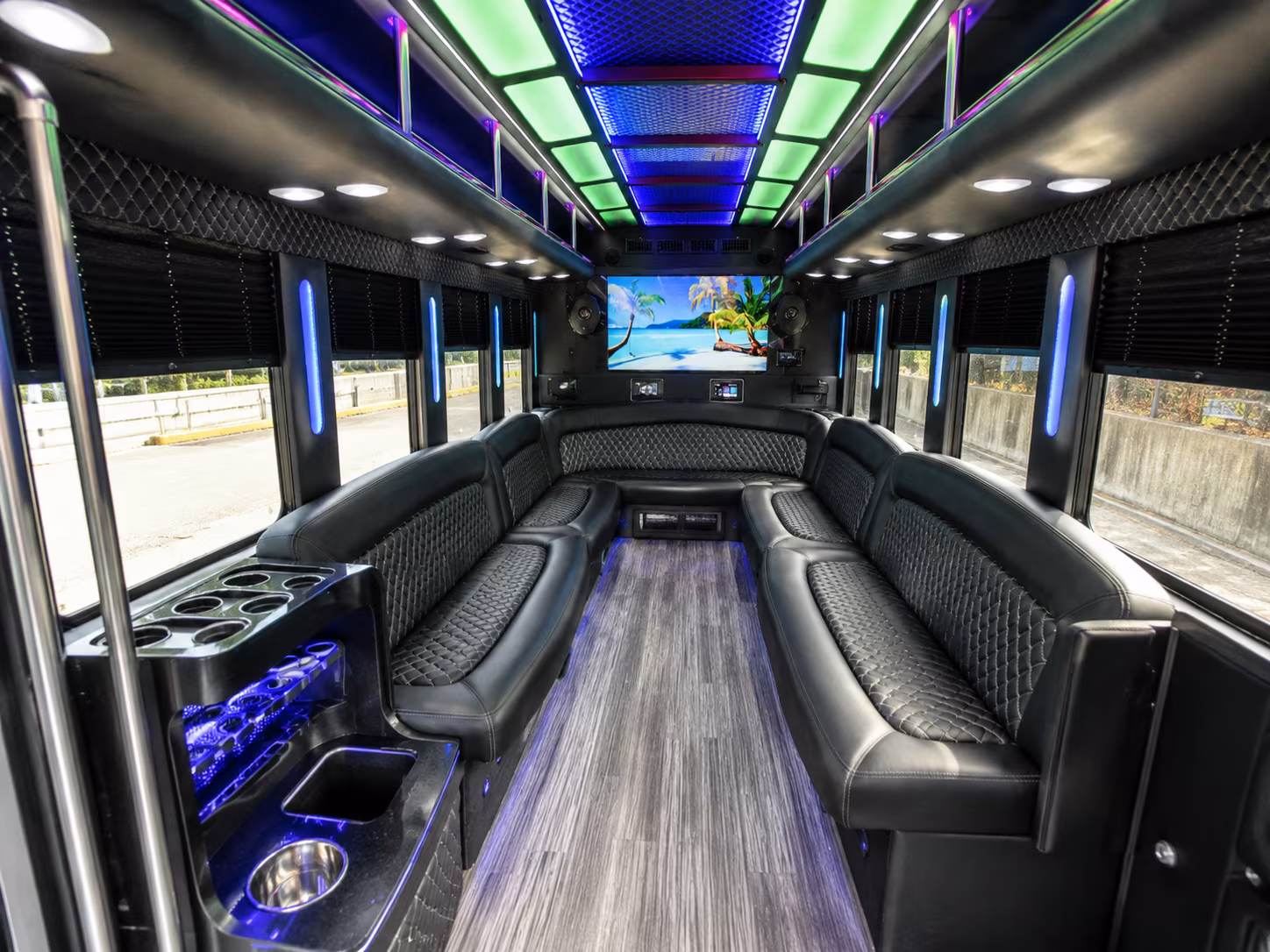 San Diego Sporting Event Transportation onboard seating