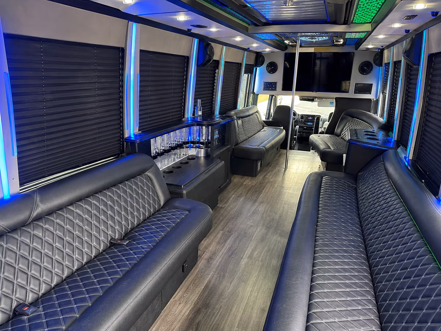 San Diego Wedding Transportation party bus exterior